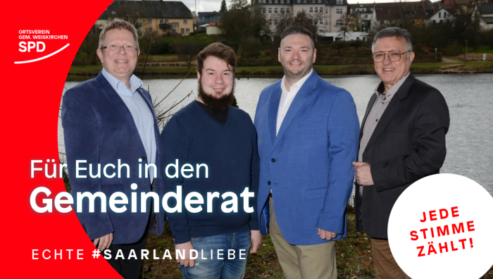 Zeigt ein Bild der Spitzenkandidaten für den Gemienderat Weiskirchen