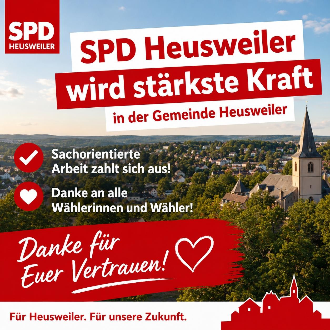 SPD wird stärkste Kraft in der Gemeinde Heusweiler