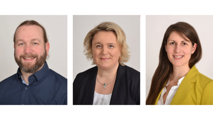 v.l.n.r. Peter Engstler, Dr. Yvonne Mehrle, Lisa Geimer-Klein