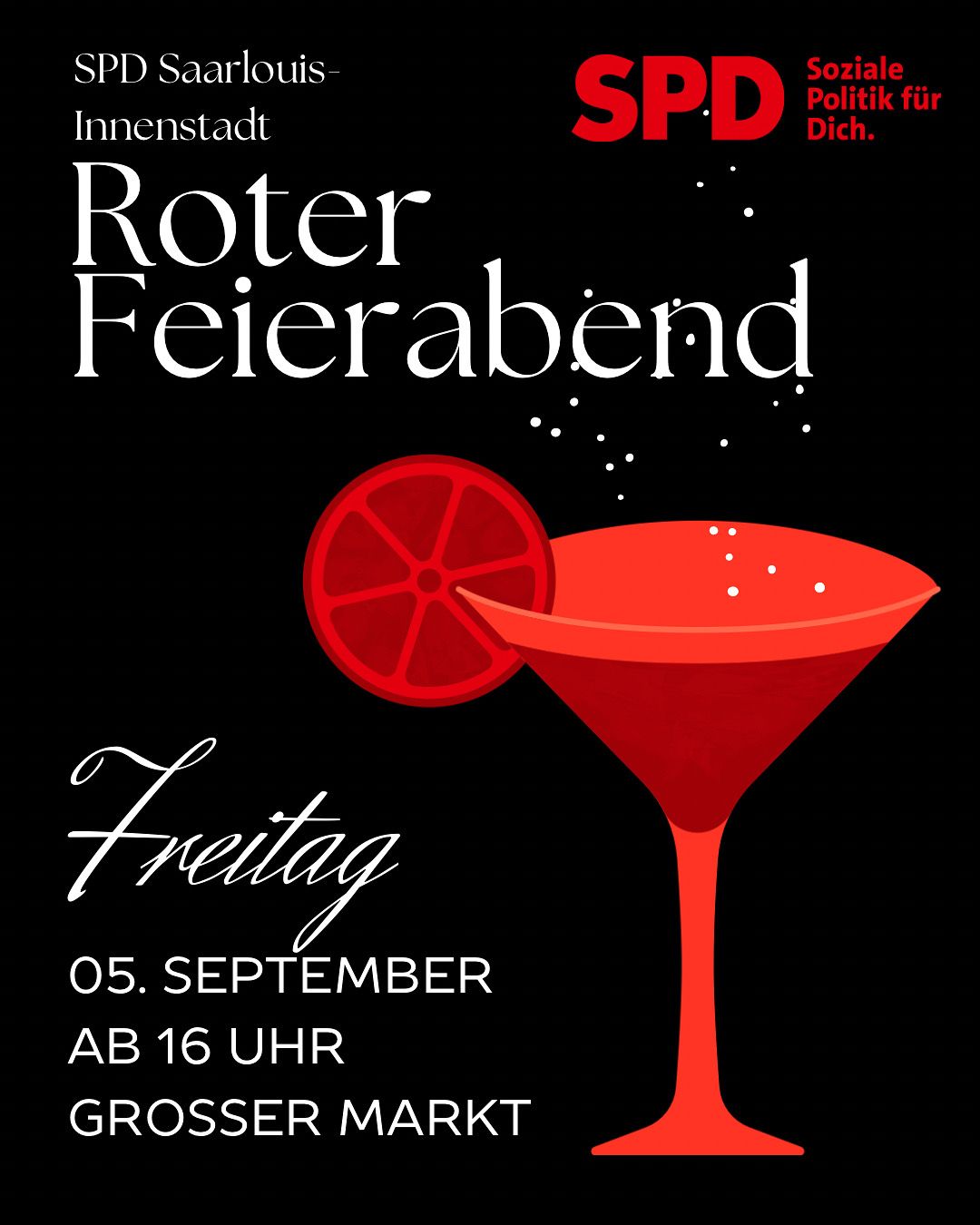 Plakat Roter Feierabend 05.09.25
